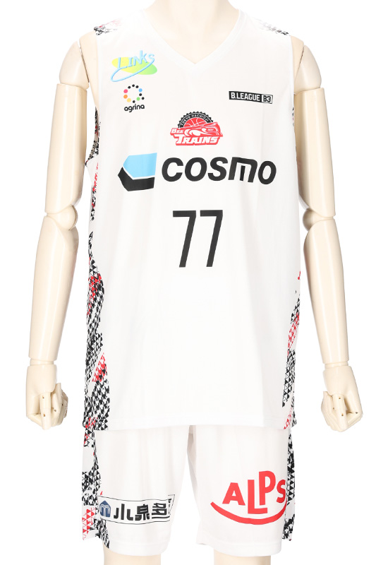八王子ビートレインズTOP 2023 FP HOME バスケユニフォーム完成画像