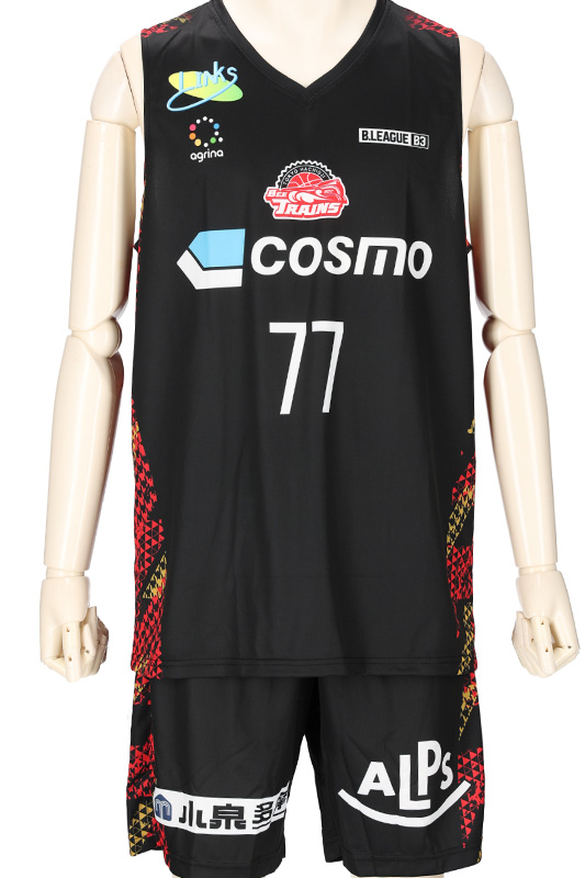 八王子ビートレインズTOP 2023 FP AWAY バスケユニフォーム完成画像