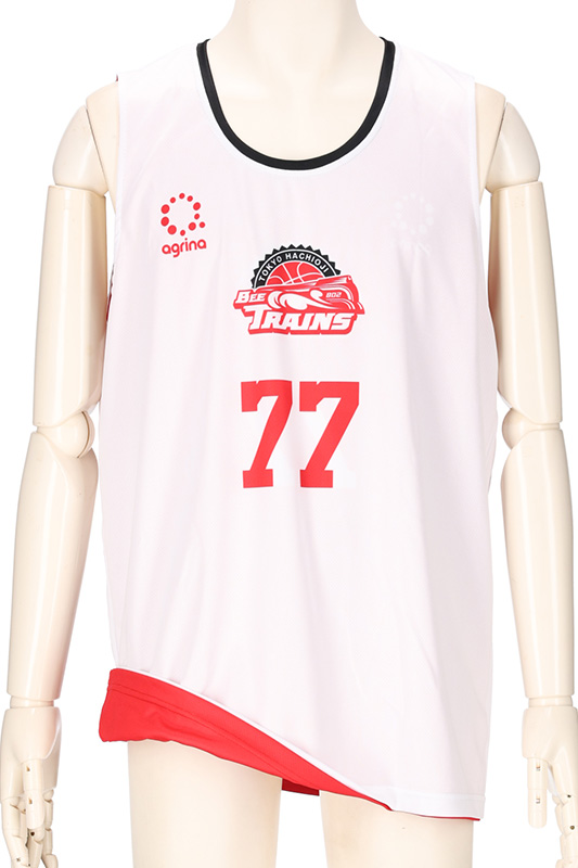 八王子ビートレインズ白 2022 FP AWAY リバーシブル バスケユニフォーム完成画像