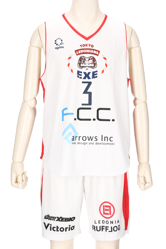 TOKYO LEDONIARS淡色 2023 FP HOME フルオーダー バスケユニフォーム完成画像