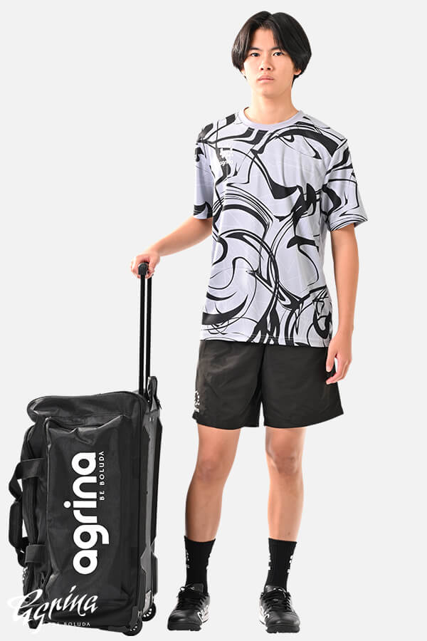 ジオメトリックUVプロテクトドライテックシャツ Gray