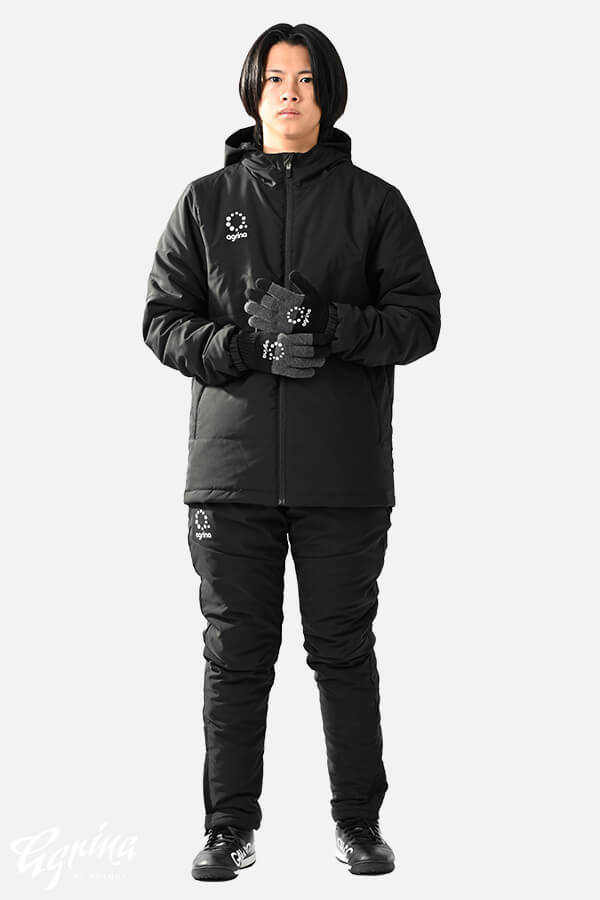 Premiumサーモシールド中綿ウィンドブレーカージャケット Black