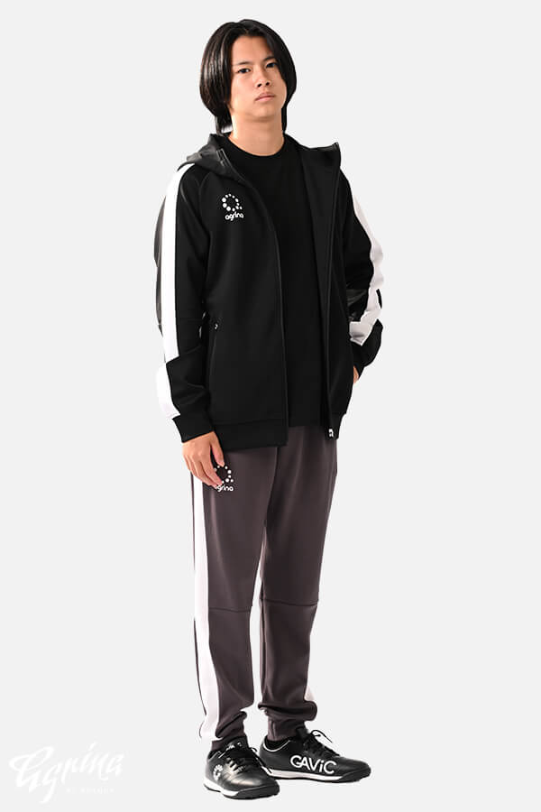 Premiumドライスウェットライトモーションフード付きジャケット Black