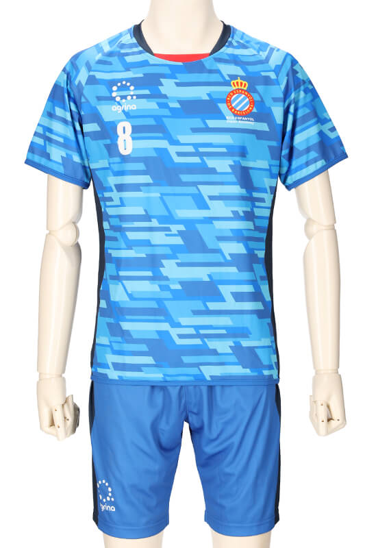 RCDエスパニョールU-15 練習着 半袖Tシャツ完成画像