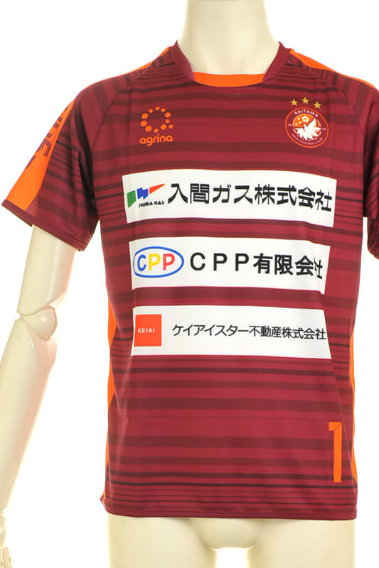 埼玉県聴覚障害者サッカー部 練習着 半袖Tシャツ完成画像