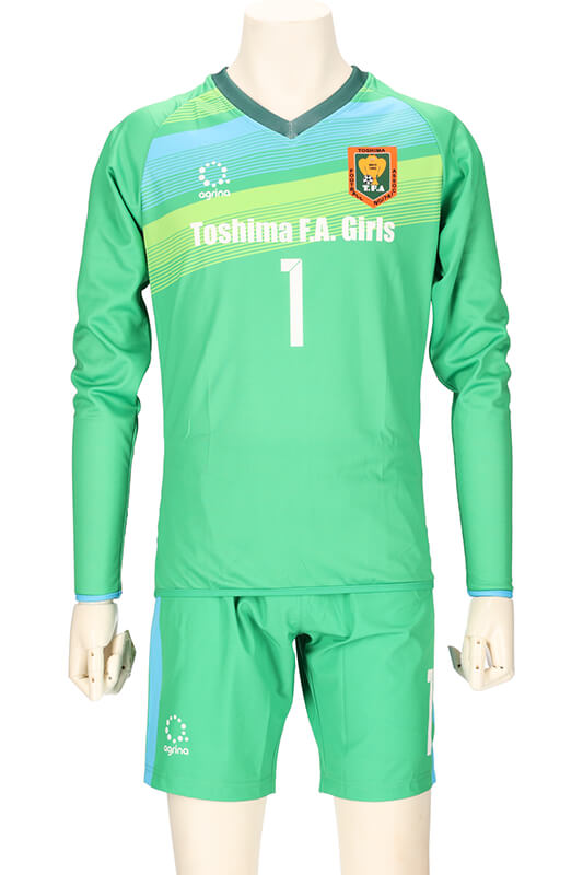 協会ガールズ選抜用 GK HOME 半袖ユニフォーム完成画像