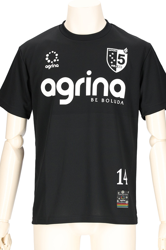 Five A Sideブラック 2024 FP 練習着 半袖Tシャツ完成画像