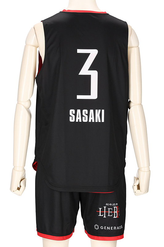 TOKYO LEDONIARS黒 2023 FP リバーシブル バスケユニフォーム画像3
