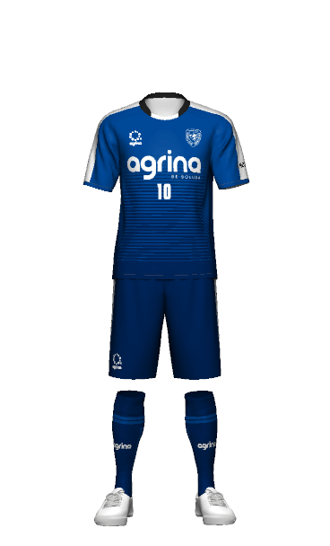 FC北陸U-18 GK HOME 半袖Tシャツ 3Dシミュレーター画像