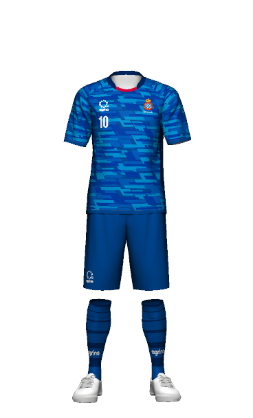 RCDエスパニョールU-15 練習着 半袖Tシャツ 3Dシミュレーター画像