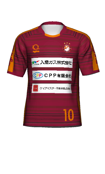 埼玉県聴覚障害者サッカー部 練習着 半袖Tシャツ 3Dシミュレーター画像