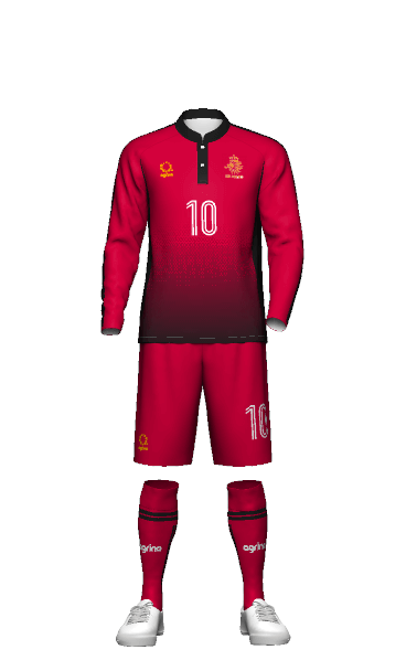 箱崎青松中学校サッカー部 GK AWAY 3Dシミュレーター画像