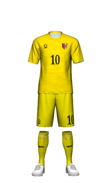 Five A Side GK AWAY 半袖ユニフォーム 3Dシミュレーター画像