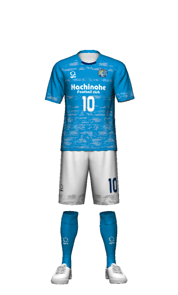 八戸FC FP HOME 半袖ユニフォーム 3Dシミュレーター画像