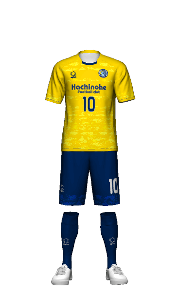 八戸FC FP AWAY 半袖ユニフォーム 3Dシミュレーター画像