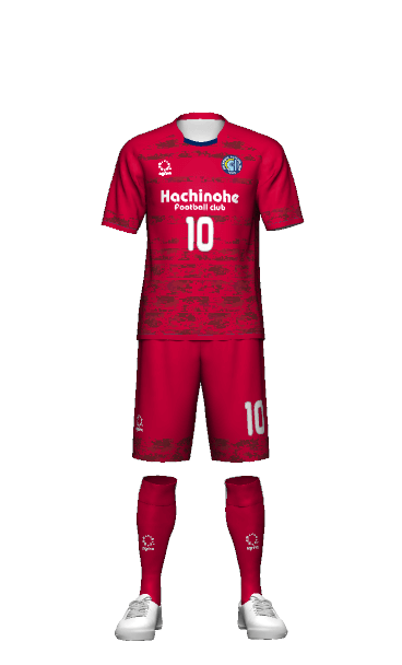 八戸FC GK HOME 半袖ユニフォーム 3Dシミュレーター画像