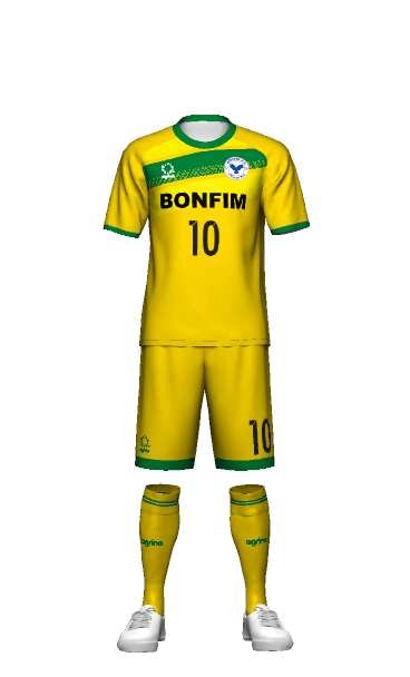 ボンフィンFC豊島U-15 GK AWAY 半袖ユニフォーム 3Dシミュレーター画像