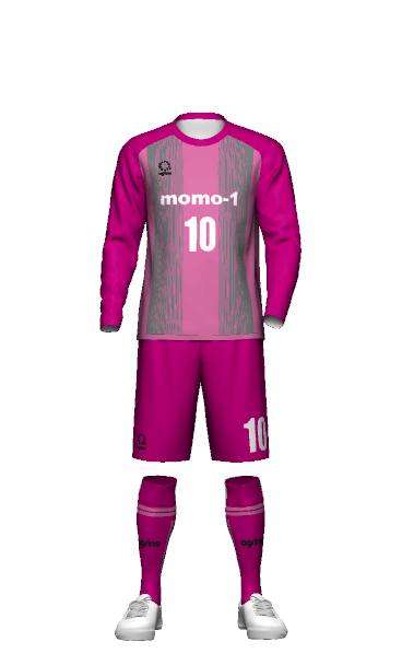 桃一サッカークラブ 長袖ユニフォーム 3Dシミュレーター画像
