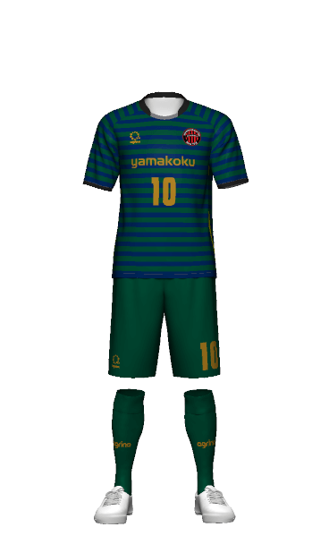 山村国際高等学校 GKリバーシブル表 ユニフォーム 3Dシミュレーター画像