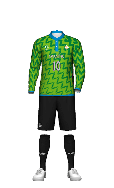 ocachu GK AWAY 長袖ユニフォーム 3Dシミュレーター画像