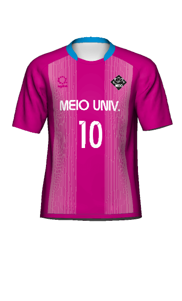 名桜大学女子サッカー部 FP AWAY 半袖ユニフォーム 3Dシミュレーター画像