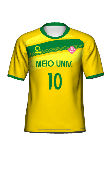 名桜大学女子サッカー部 GK AWAY 半袖ユニフォーム 3Dシミュレーター画像