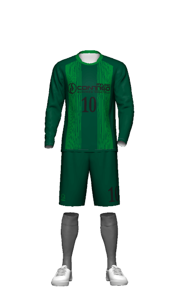 HUMANFOOTBALL GK HOME 半袖ユニフォーム 3Dシミュレーター画像
