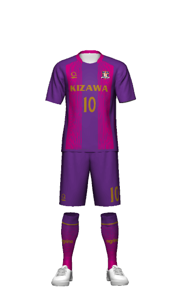 戸田喜沢サッカースポーツ少年団 FP HOME 半袖ユニフォーム 3Dシミュレーター画像