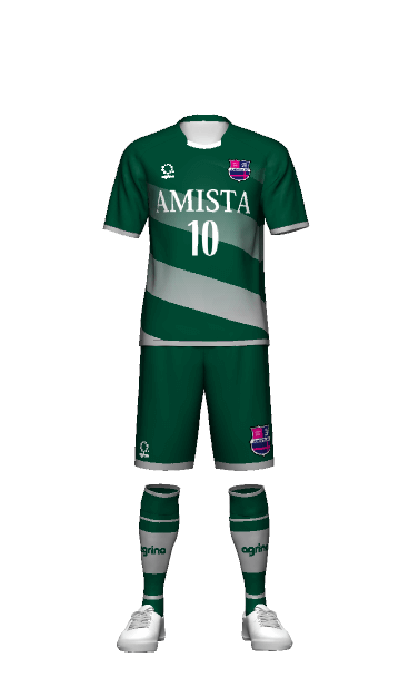 アミスタスポーツクラブ FP AWAY 半袖ユニフォーム 3Dシミュレーター画像