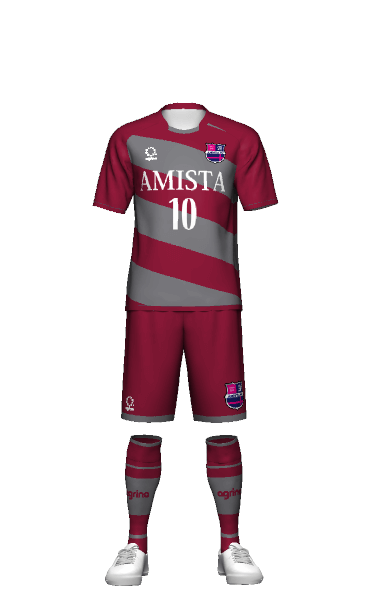 アミスタスポーツクラブ GK HOME 半袖ユニフォーム 3Dシミュレーター画像