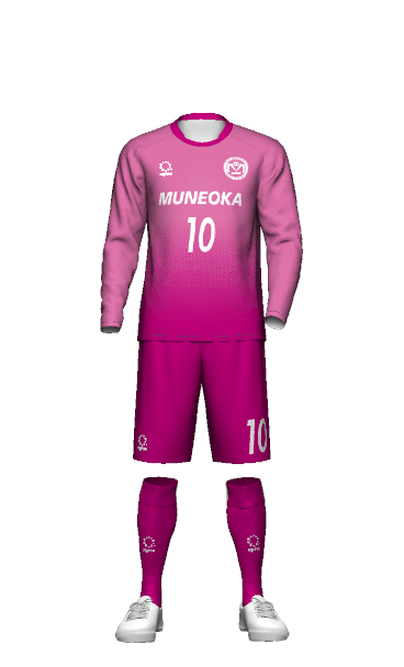 FC宗岡 2023年度 GK HOME 長袖ユニフォーム 3Dシミュレーター画像