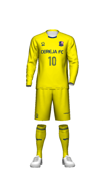 CEREJA FC GK HOME 長袖ユニフォーム 3Dシミュレーター画像