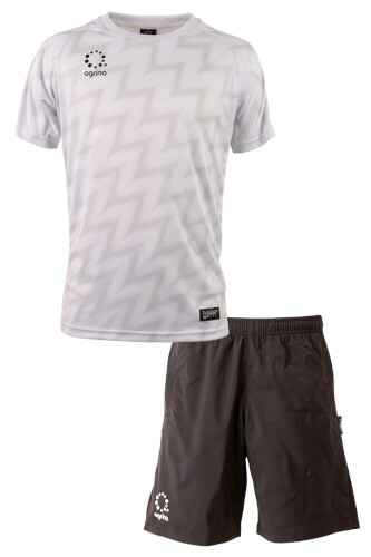 ラヤグラプラクティスシャツ上下セット White + Black