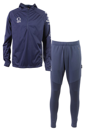 バロサハーフジップパーカー上下セット Navy
