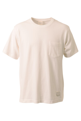 CRACKルエゴコットンポケットTシャツ White