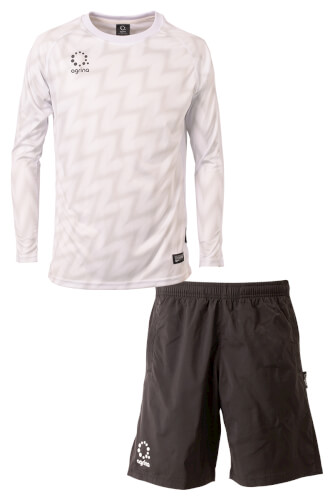 agrina ラヤグラロングスリーブ上下セット White + Black