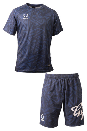 エスクアプラクティスシャツ上下セット Navy