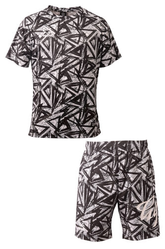 エスクアプラクティスシャツ上下セット White × Black
