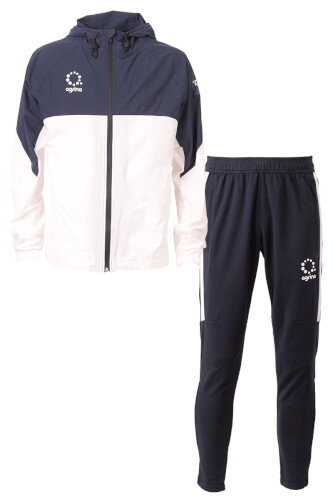 Premiumリゲロフーデッドピステジャケットロングパンツ上下セット Navy