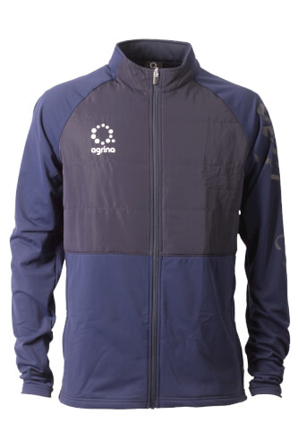 テルマ中綿裏起毛スムースフルジップトレーニングジャケット Navy