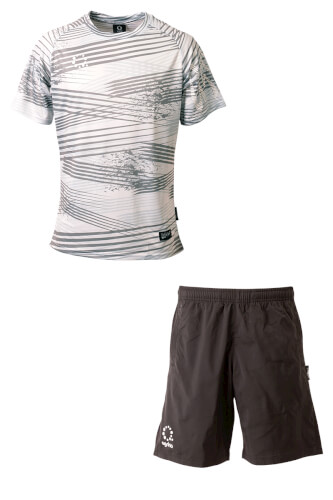 ネグリプラクティスシャツレフォルマプラパンツ上下セット Gray + Black