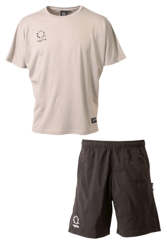 エクストラノBigロゴワイドプラシャツ上下セット Gray + Black