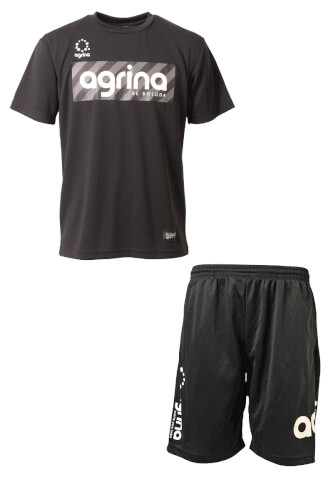 レペティトレーニングシャツ上下セット Black