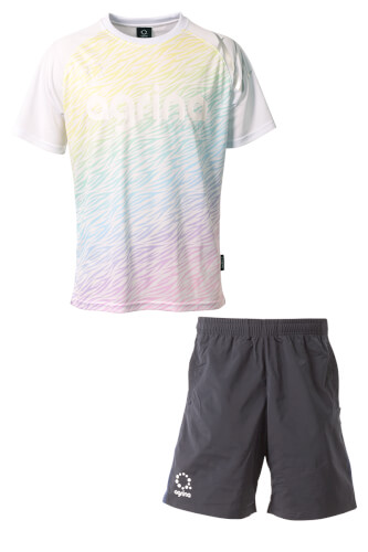 レクルドagrina10thアニバーサリープラシャツ上下セット White + Navy