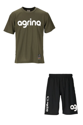 ヌエボグランデプラクティスシャツ上下セット D.Green + Black