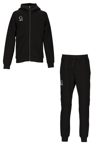 Premiumコティドライスウェットフルジップフード付きジャケット上下セット Black