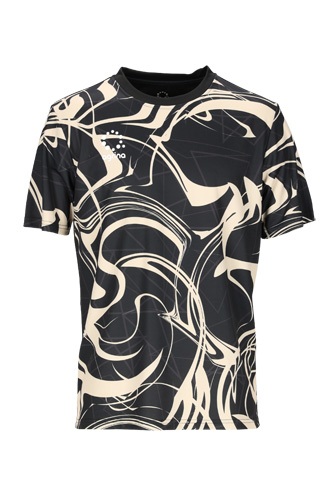 ジオメトリックUVプロテクトドライテックシャツ Black