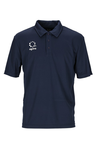 Premiumイノヴァジオメトリッククールブリーズポロシャツ Navy