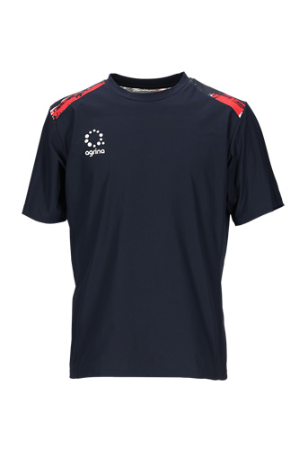 セコアクティブチェックライトトレーニングドライTシャツ Navy