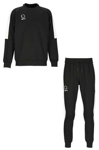 Premiumドライスウェットライトモーションプルオーバートップ上下セット Black